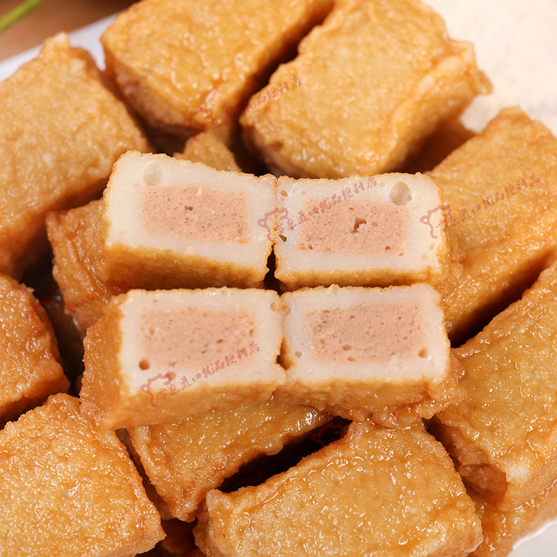 安井包心鱼豆腐夹心鱼丸500g散称速冻火锅丸子鱼丸