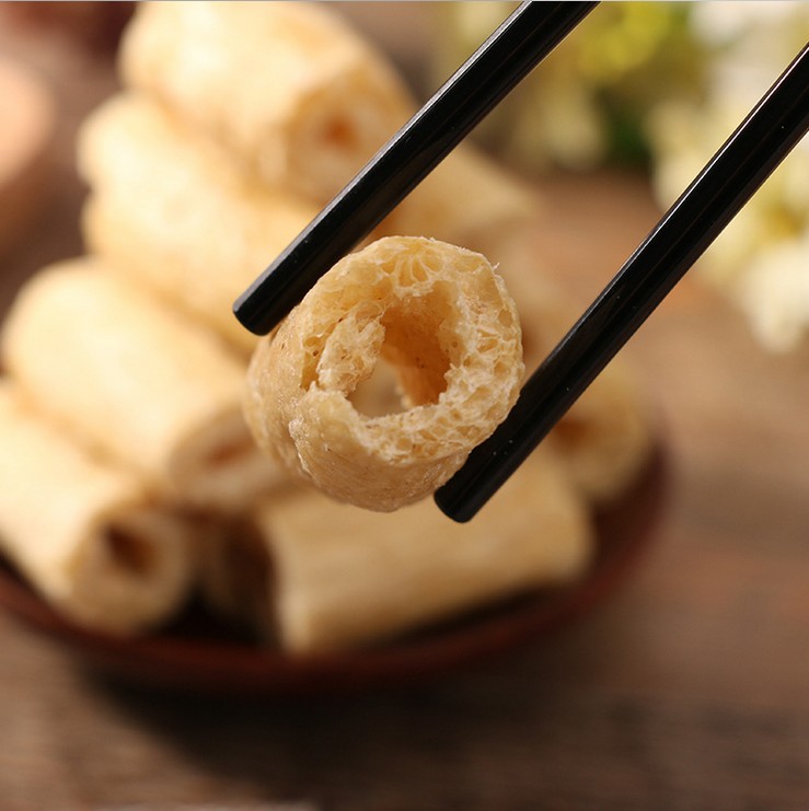 包邮素鸡肠豆肠素肠豆制品干货人造肉高蛋白低脂肪素肥肠段500g