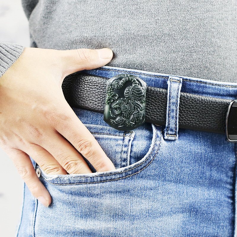 念玉新疆和田玉腰带扣腰配腰牌男士天然青玉其他