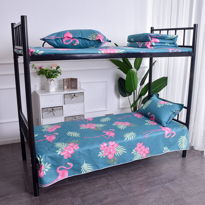 ins床单单件学生宿舍单人床上下铺1.2m米女生宿舍夏季被单三件套