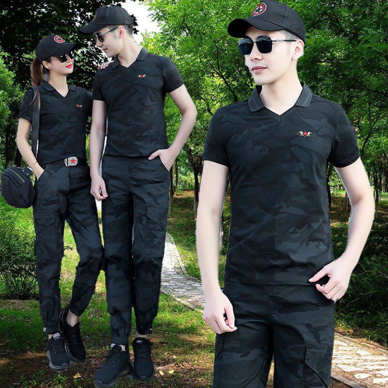 2021休闲件套两件长裤军装一套男女套装夏季作训外套
