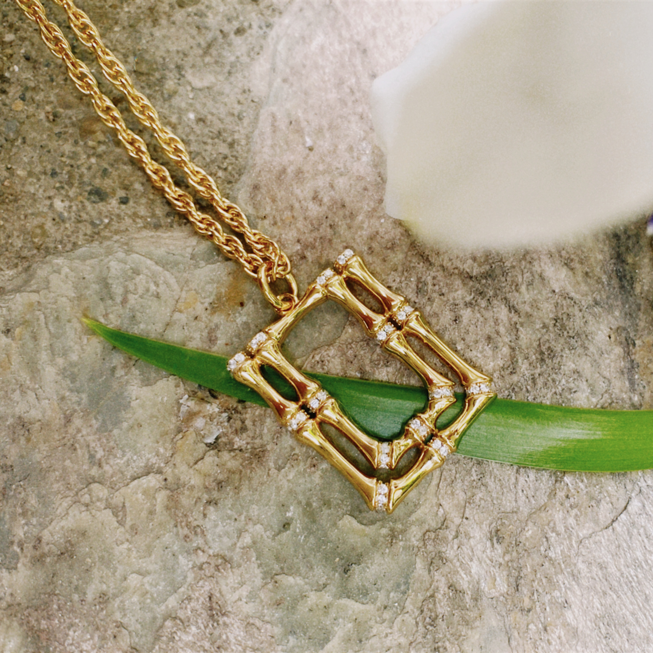 lhwindsor温莎珠宝竹节长款项链欧美小众设计师首饰项链