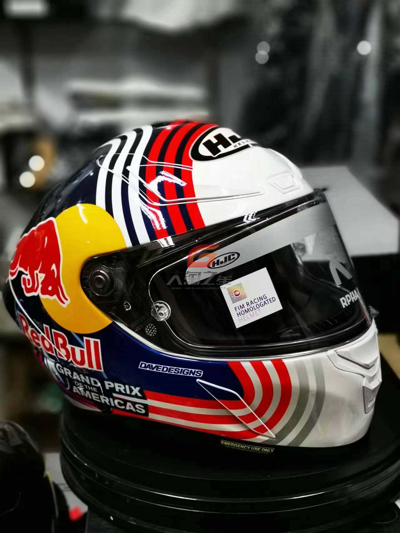 hjcrpha1n红牛奥斯汀rdebull全盔motogpfim认证摩托车头盔