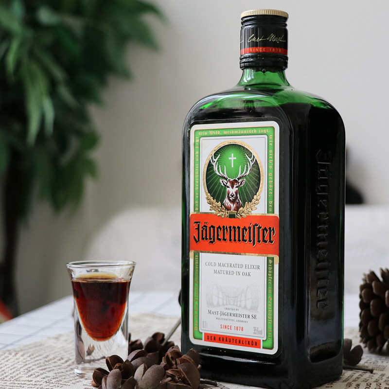 猿小姐 德国进口网红洋酒野格圣鹿酒利口酒力娇酒正品行货40ml*2