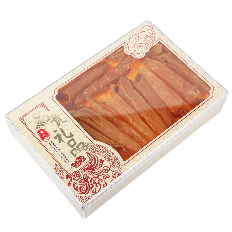 通用鱼翅包装盒塑料包装塑料透明大花海味名贵鱼松礼品盒