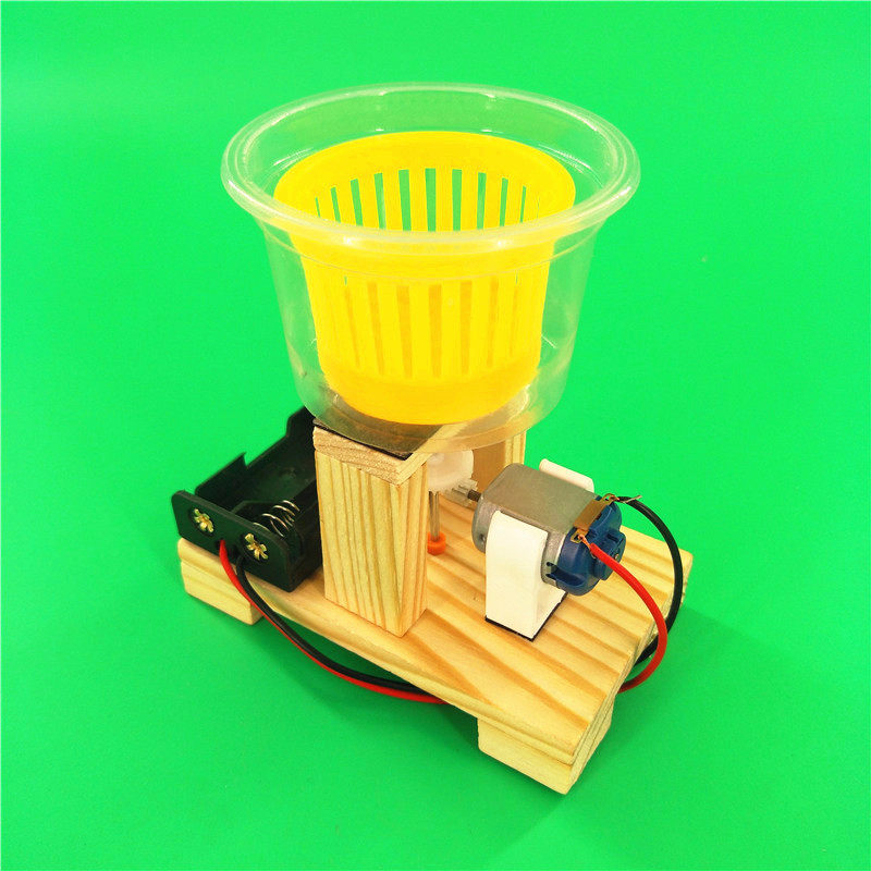 自制甩干机脱水机diy科技制作小发明科学手工作业科学实验