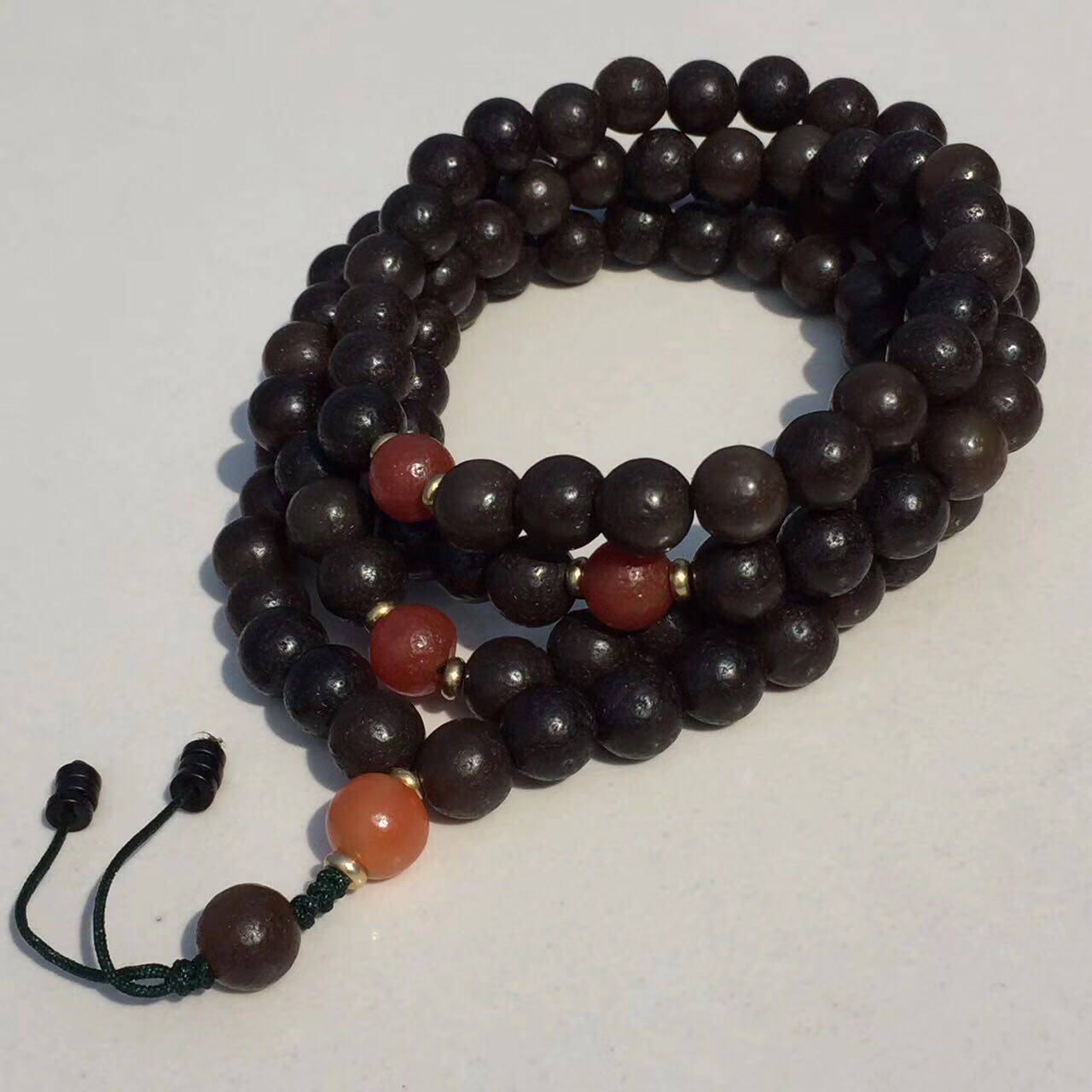 玛瑙西藏天然糖球圆珠108颗念佛佛珠手链项链手链