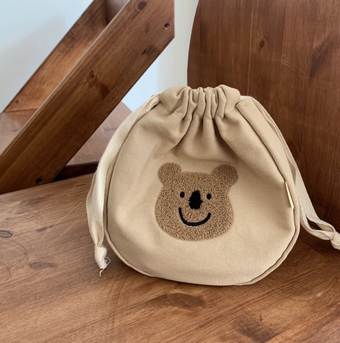 purenana 韩国代购设计师小众考拉/可爱狗狗抽绳设计收纳包化妆包