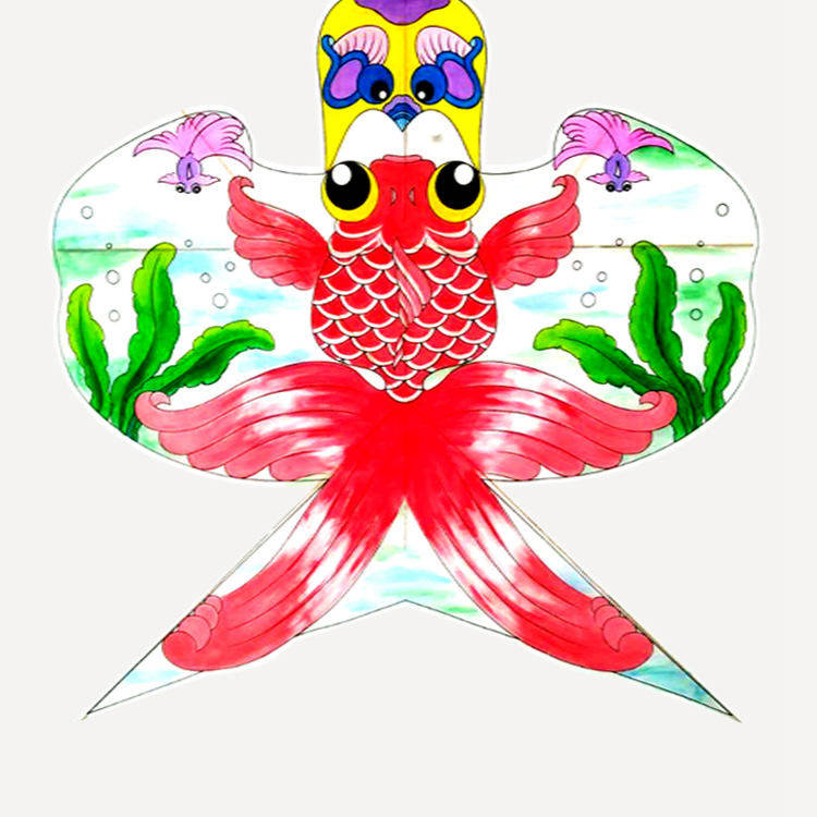 潍坊风筝正宗传统沙燕纸鸢diy风筝手工手绘填色燕子教学空白涂色-图3