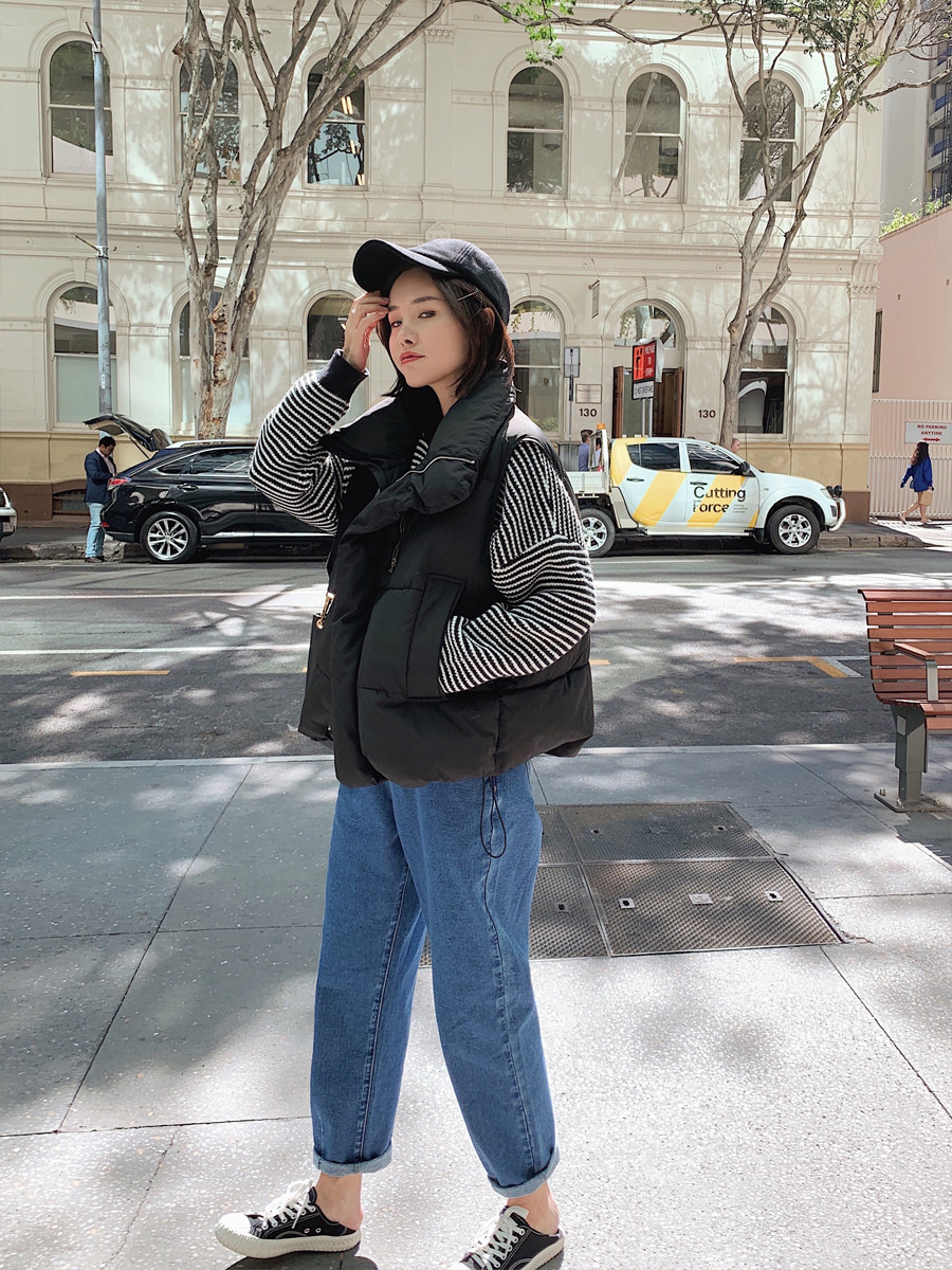 辰辰妈婴童装男童秋冬季时尚外出亲子装秋装保暖棉马甲母子装外套