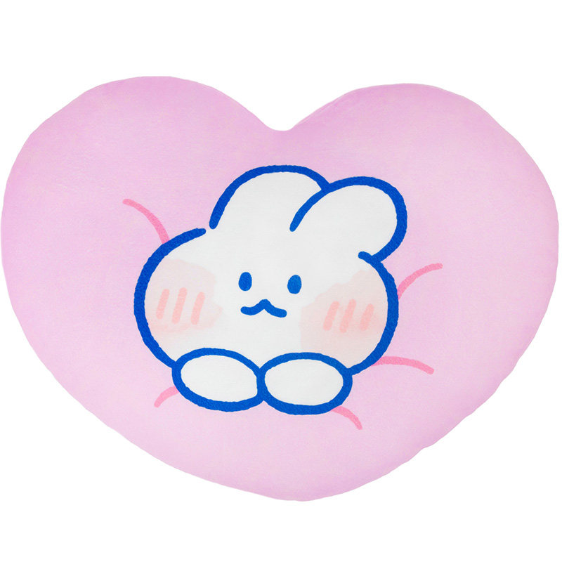 软萌歪瓜出品正版兔心型抱枕韩国mongmong公仔女生可爱动漫毛绒