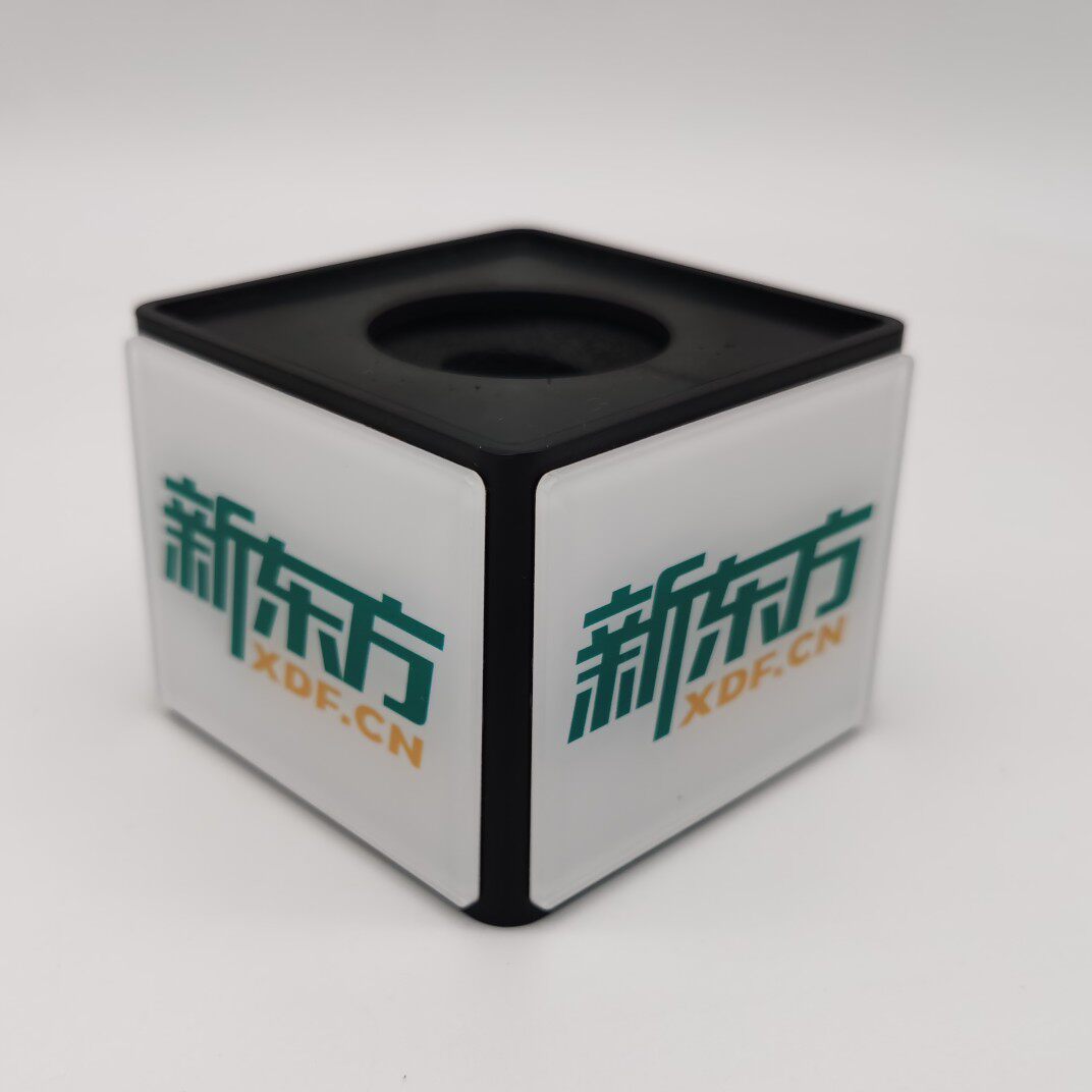 台标话筒logo麦克风标牌定制亚克亚克力力麦牌咪支架
