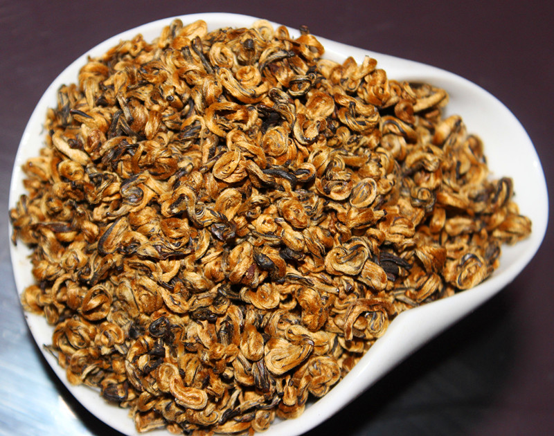 滇红茶 2020年春茶云南凤庆金丝滇红茶 500g 特级红碧螺 蜜香金螺