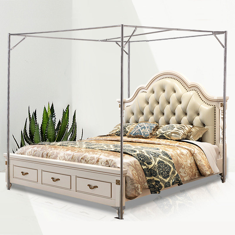 蚊帐支架不锈钢加厚15米落地压脚压脚蚊帐省3元