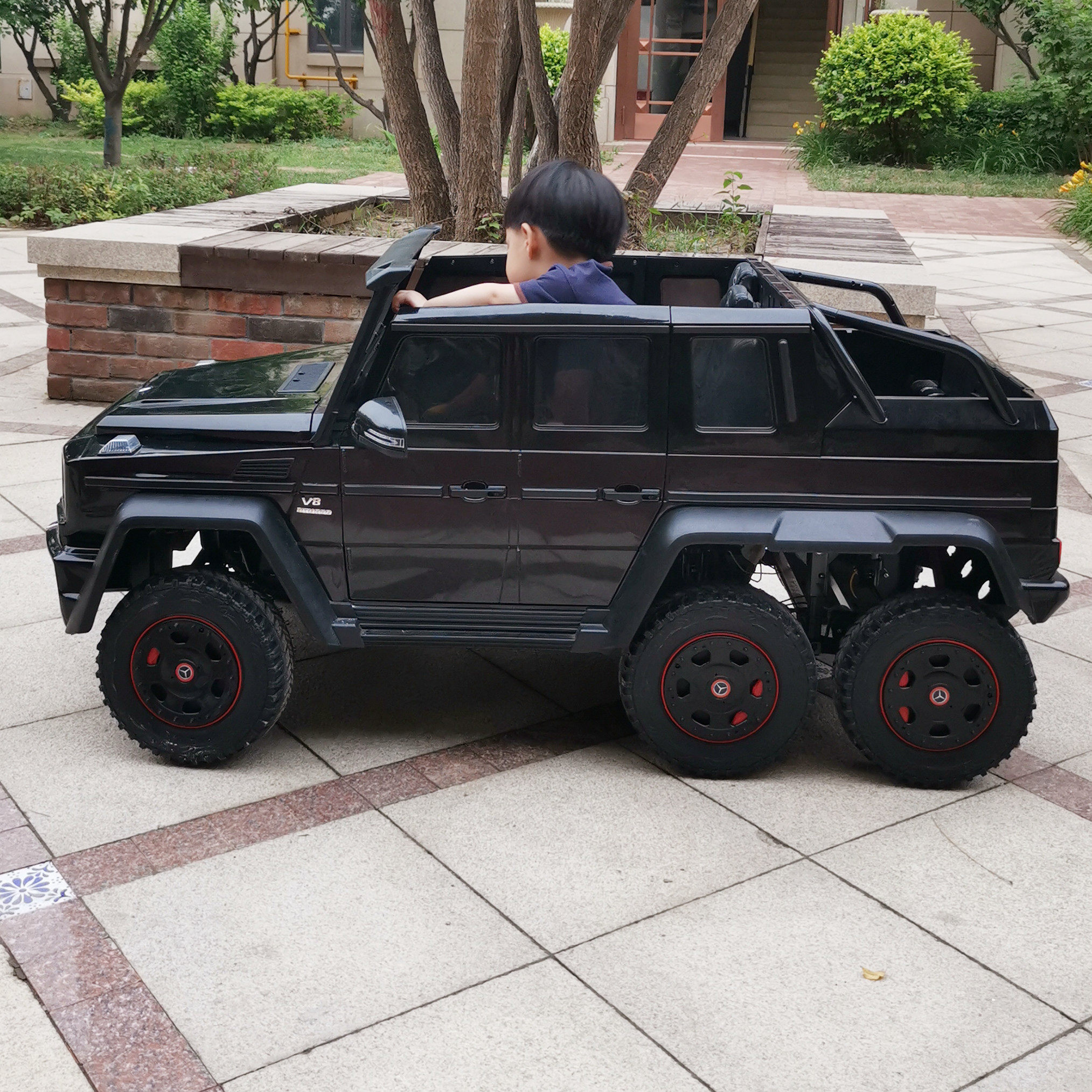 双人奔驰官方正版授权g63儿童电动玩具越野汽车儿童电动车