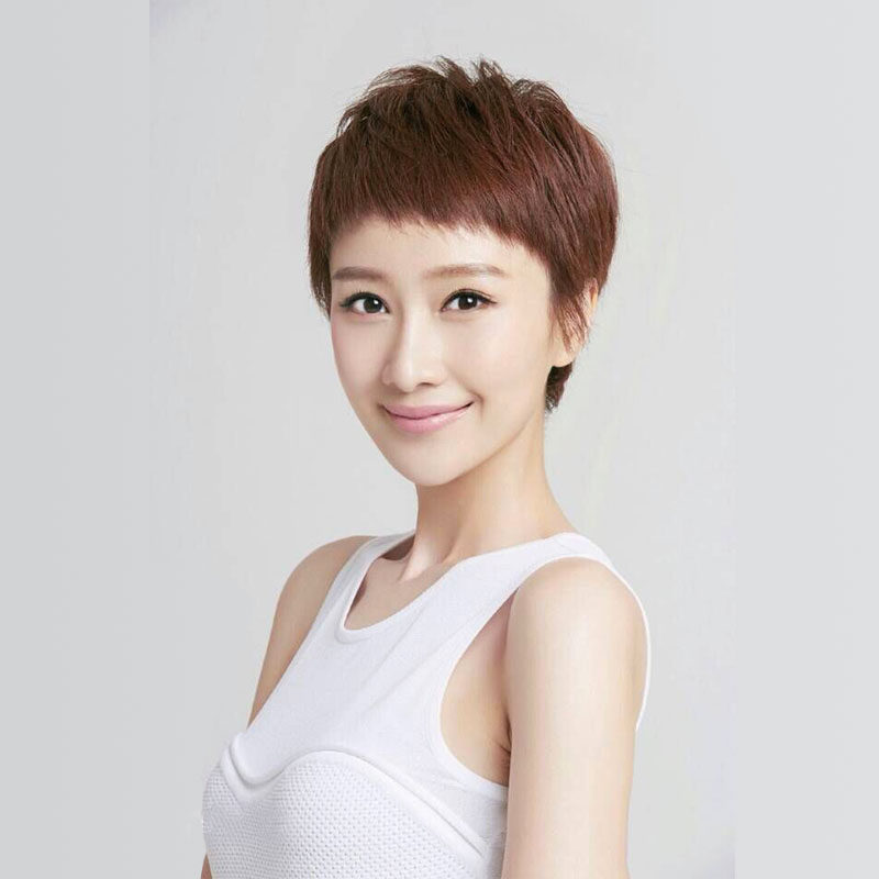 假发短发网红bobo帅气女短直发圆脸中性自然日常整顶假发
