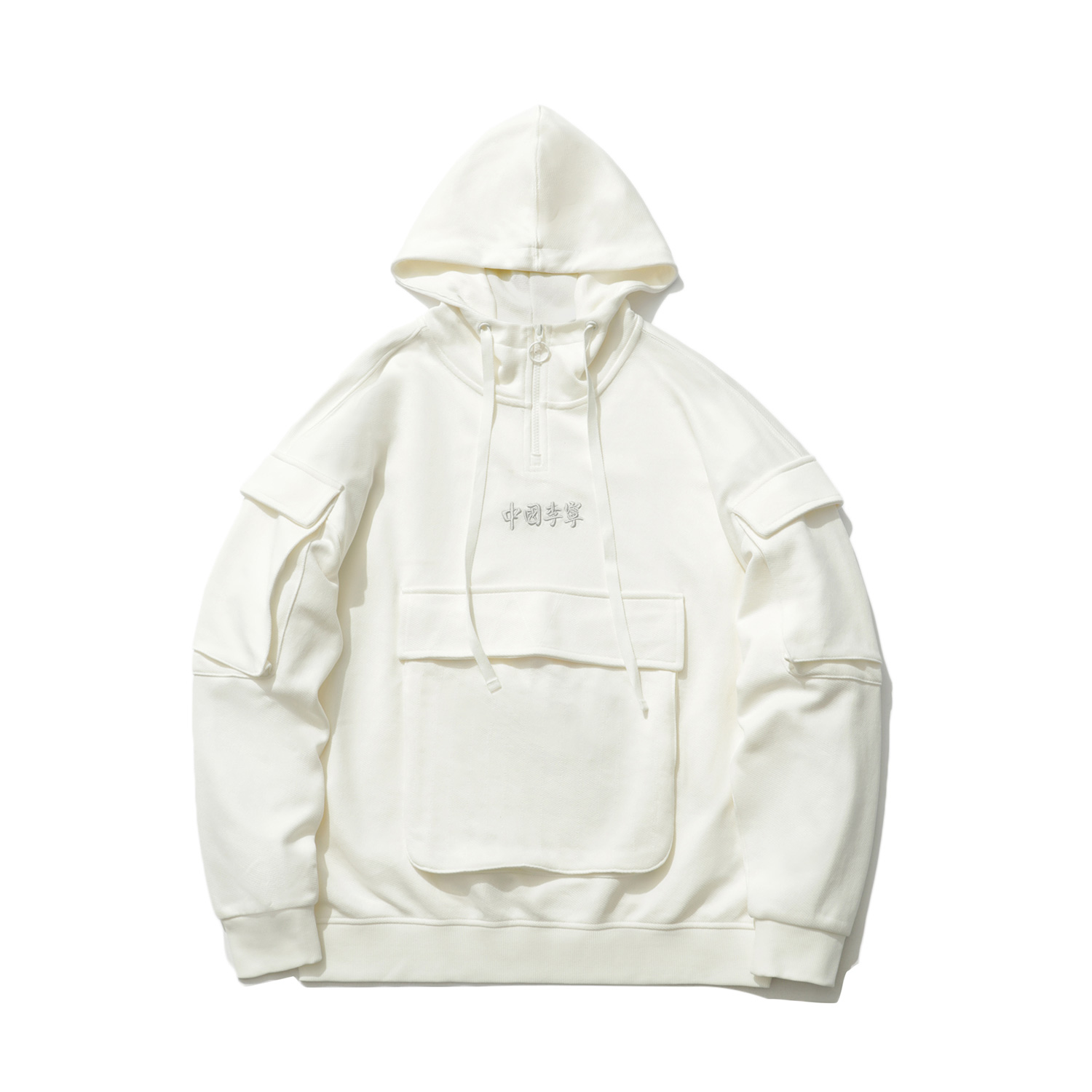 中国李宁正品巴黎时装周走秀款男女同宽松连帽运动卫衣