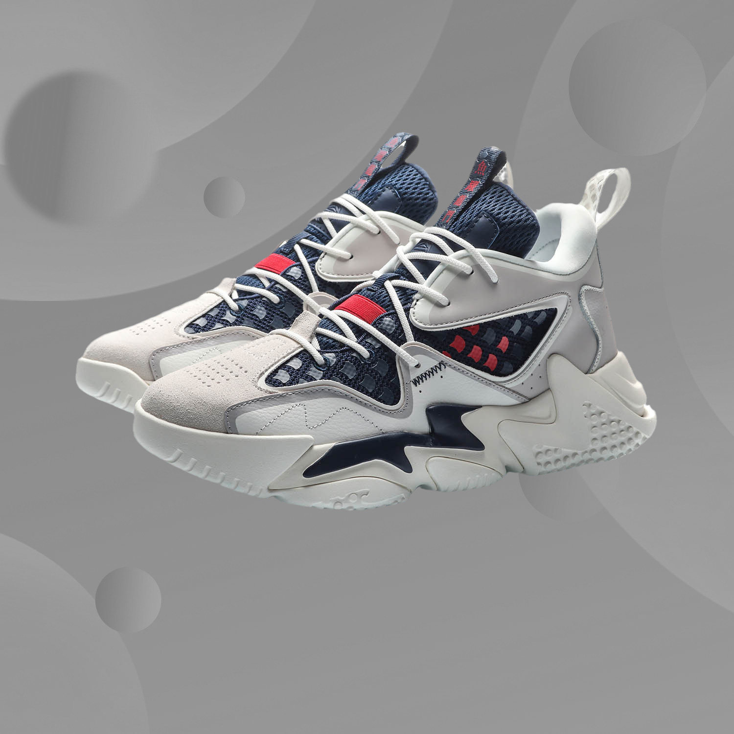 李宁cf系列休闲鞋男鞋男士中帮潮流学生复古板鞋