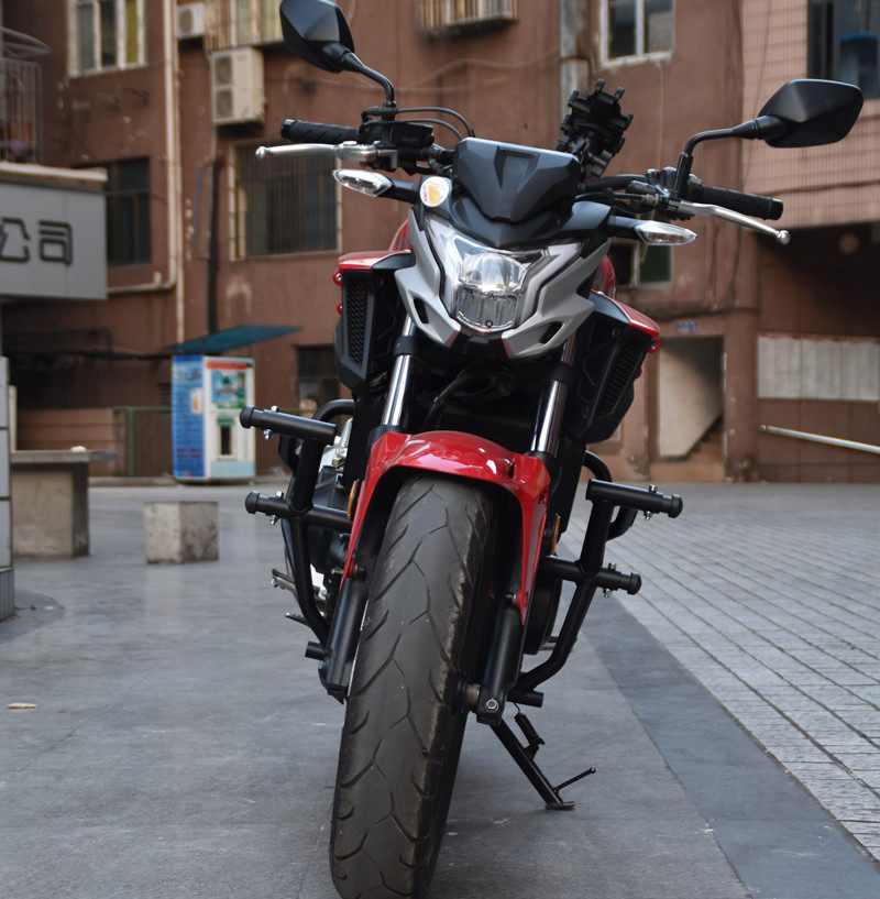 适用本田cb400f防摔竞技前护cb400x保险杠无缝钢管摩托车摩托车保险杠