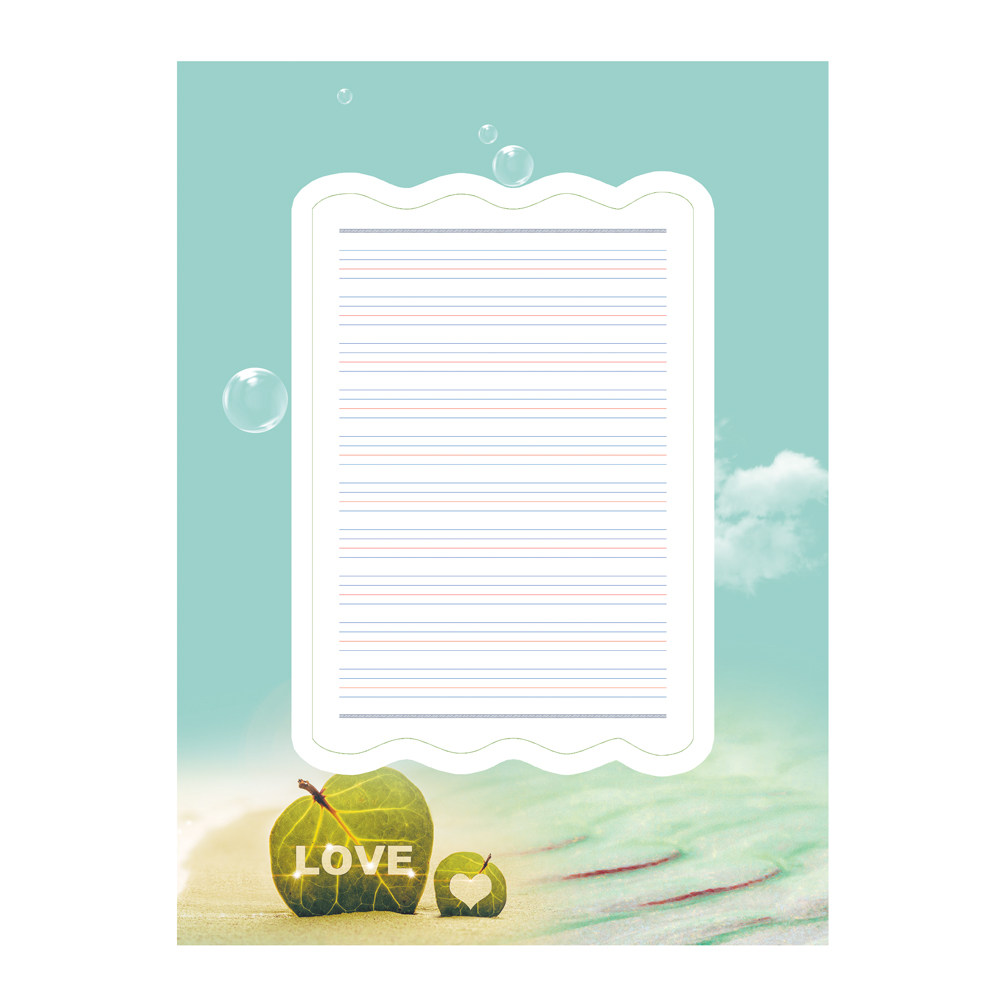 用纸a4英文硬笔书法比赛创作作品专用学生钢笔书法用纸