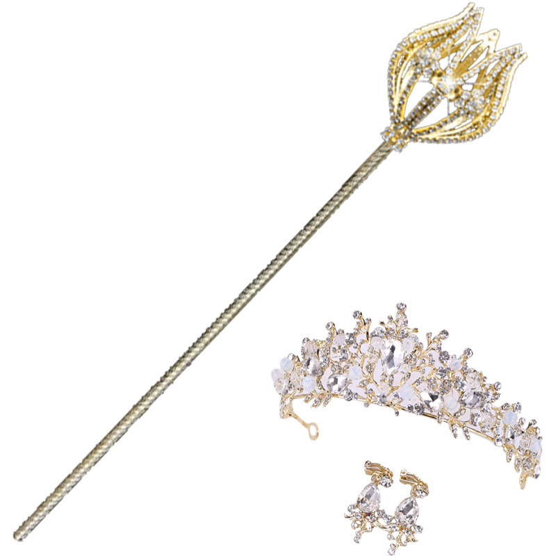 公主水晶魔法棒权杖手杖走秀天使棒小女孩子儿童翅膀