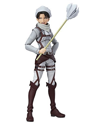 默图日figma可动手办进击巨人ex020兵长利威尔打扫手办