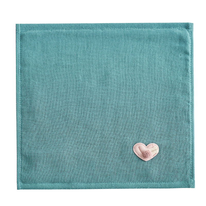 4条三利小块毛巾纯棉正方形小方方巾随身擦汗毛巾