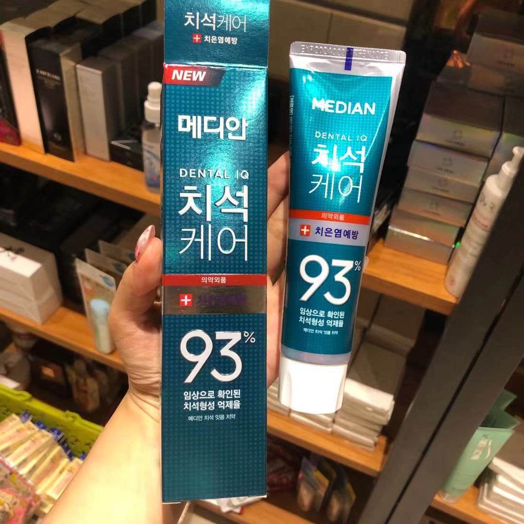 韩国新款爱茉莉麦迪迪安牙膏120g绿色清新牙膏