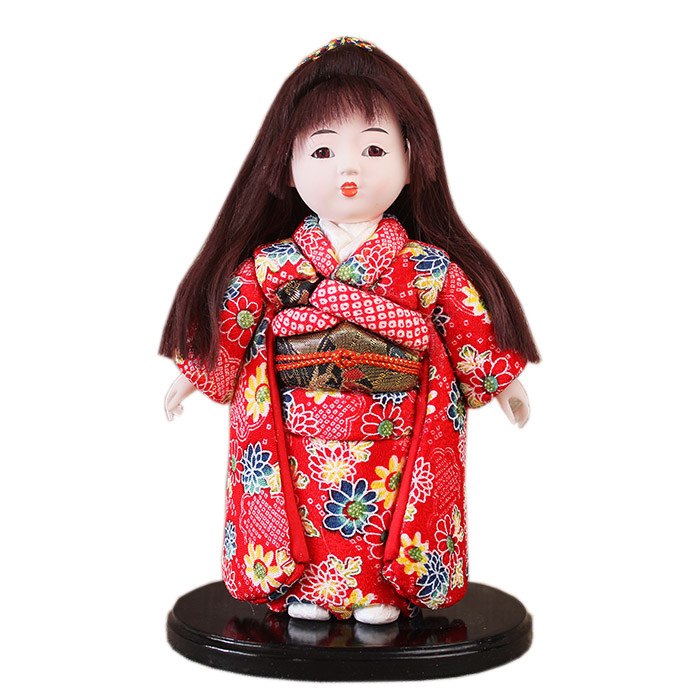 日本日本人人偶艺妓灵魂摆渡同款娃娃市松人人形绢人