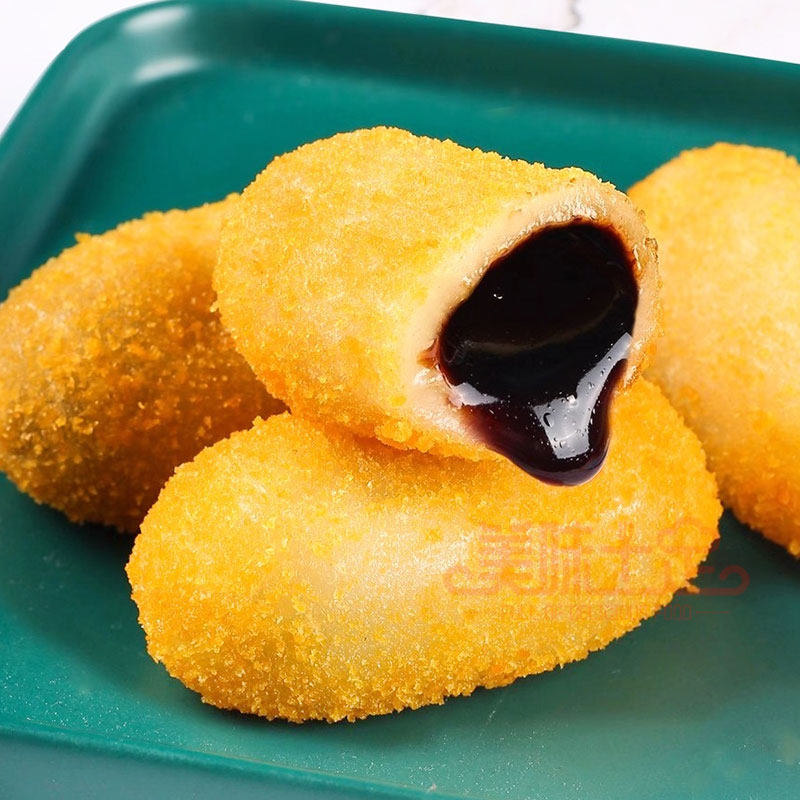 阿诺爆浆糍粑300g5袋商用火锅油炸小吃流心年糕