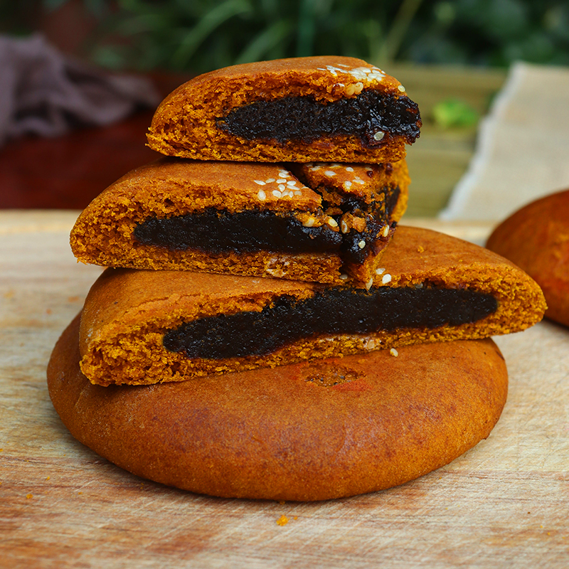 云南月饼荞饼特产大荞老式大月手工三香荞麦月饼