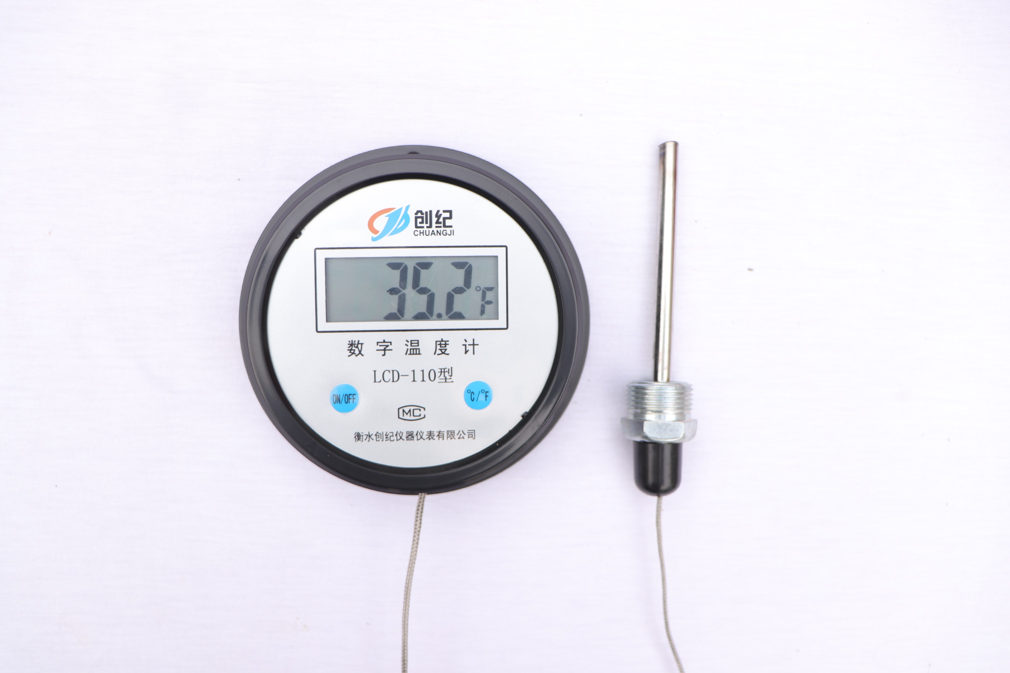 冷库养殖浴室高精度数显温度计带探头金属线电子数字水温表测温仪