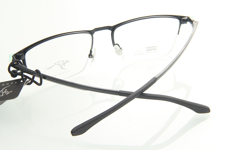 暑期kangaroo袋鼠眼镜框架超轻轻金属近视套镜夹片眼镜架