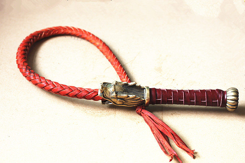 特价包邮 龙头鞭子纯牛皮健身鞭甩鞭防身长鞭道具武术软鞭铜柄