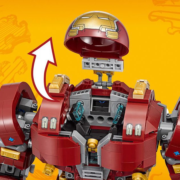 乐高复仇者联盟4钢铁侠反浩克机甲机器人拼装积木男孩子玩具益智