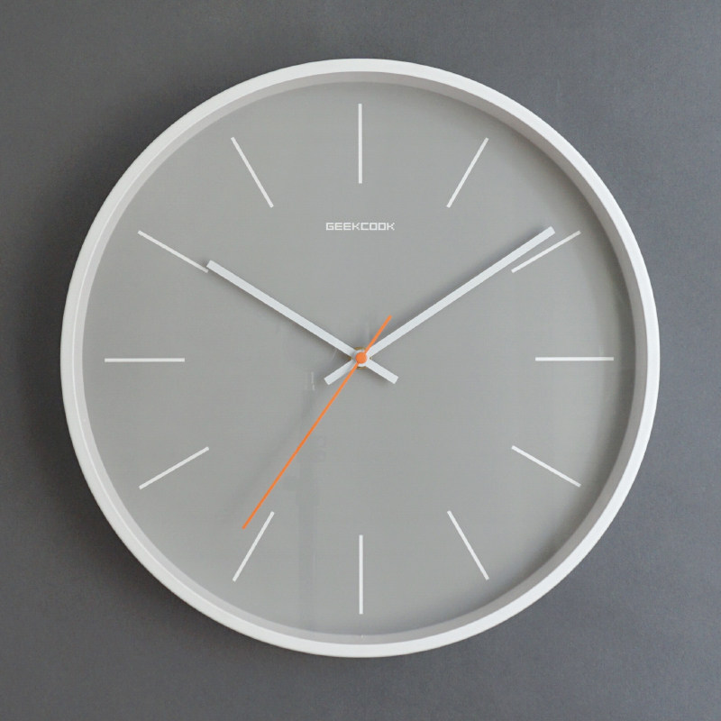 新品挂钟北欧14寸简约现代钟表创意客厅家用挂钟