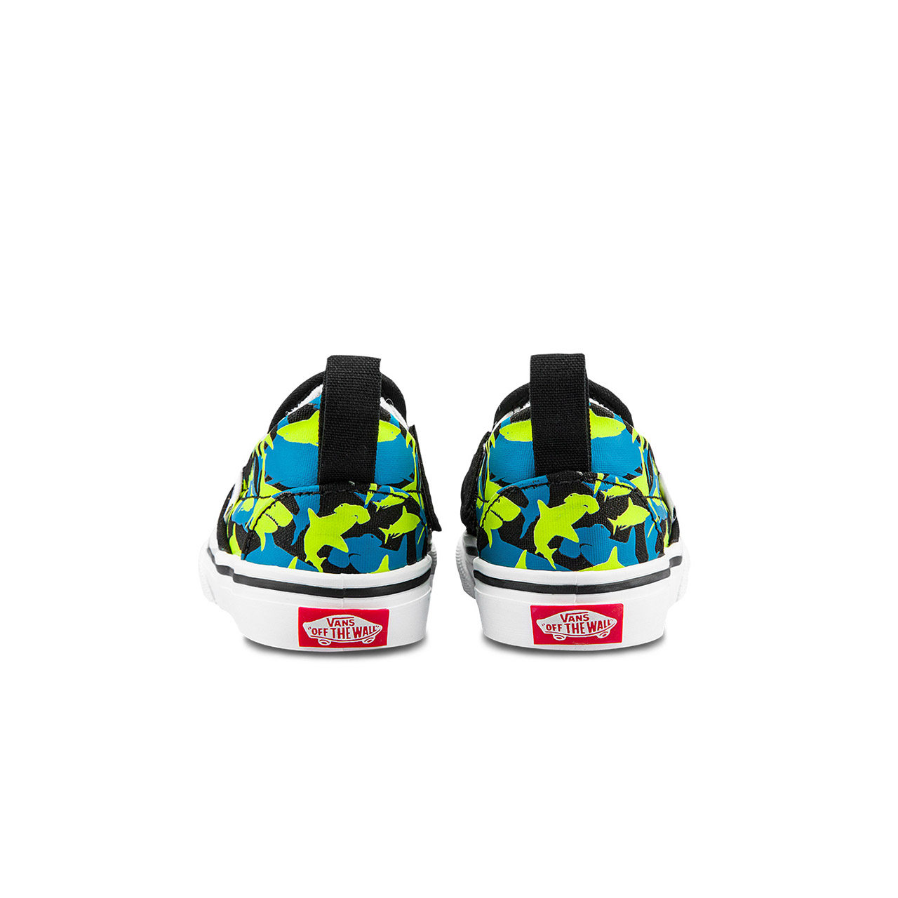 vans范斯小童卡通印花一脚蹬低帮帆布鞋