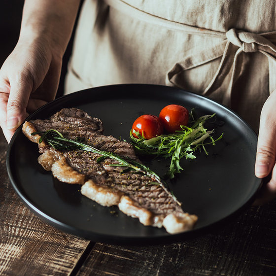 Nordic Ceramic Western Dish Steak Plate Ins Wind Plate Creative Net Red Tableware Salad Plate Household Dish Dish Nordic Ceramic Western Dish Steak Plate Ins Wind Plate Creative Net Red Tableware Salad Plate Household Dish Dish