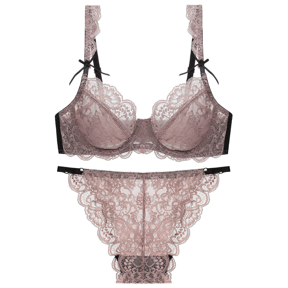 超薄无钢圈大胸文胸蕾丝性感大全罩杯200斤大码内衣女胖mm 收副乳