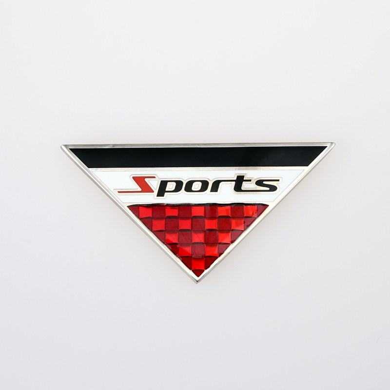 汽车叶子车尾玻璃侧标车身个性车标金属运动汽车装饰贴