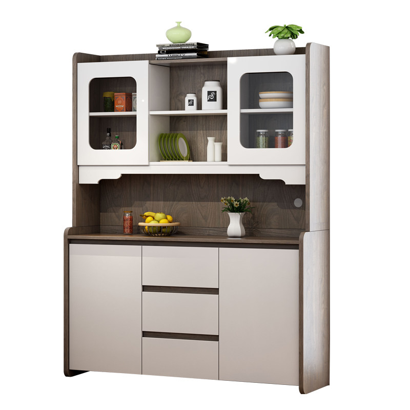 北欧餐边柜现代简约储物柜餐厅酒柜组装厨房收纳柜碗柜高餐柜边柜