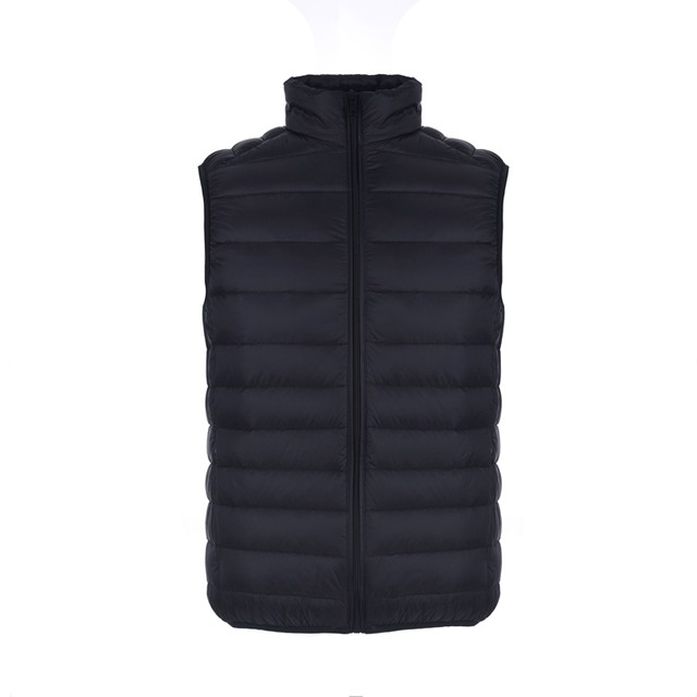 2020 new Korean version of the autumn and winter clothing thin down jacket vest men's slim big size parent-child couple riding vest 2020 new Korean version of the autumn and winter clothing thin down jacket vest men's slim big size parent-child couple riding vest