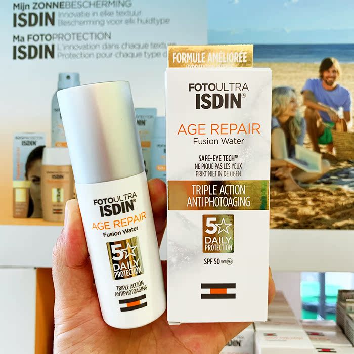 isdin怡思丁时光时光修复抗老防晒霜50mlspf50清爽防晒霜