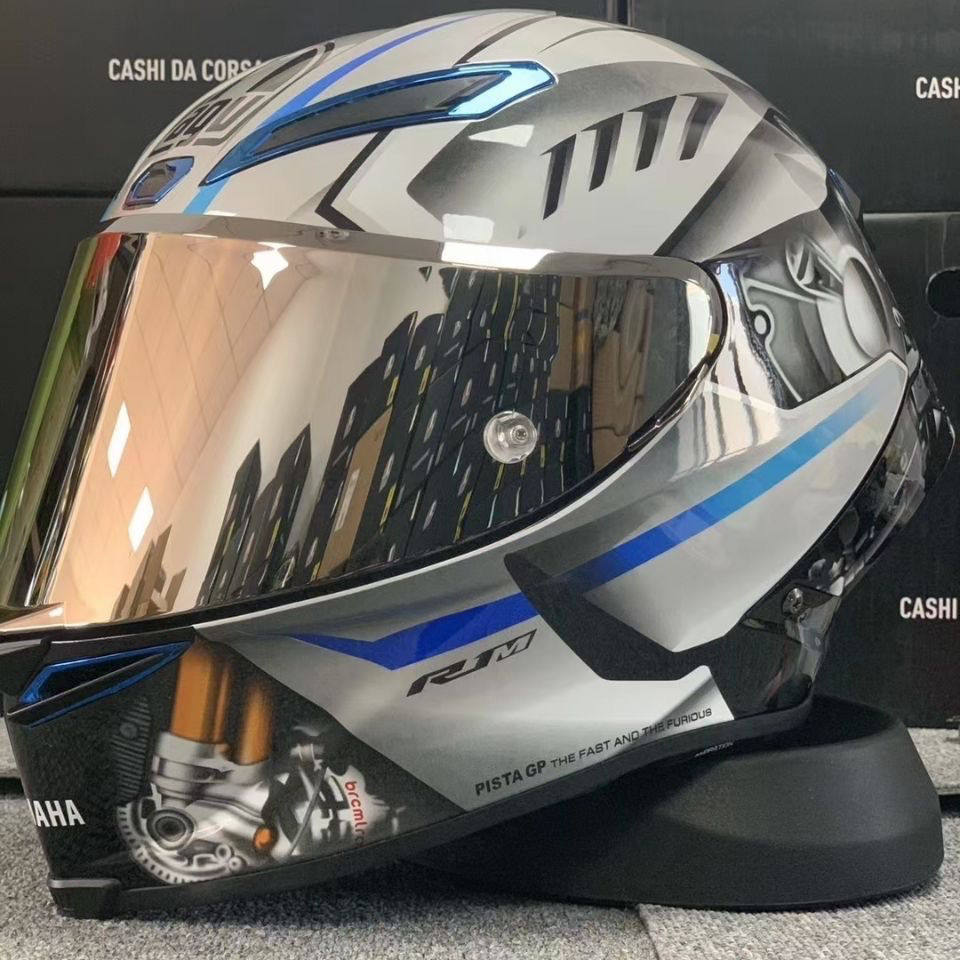 头盔重机机车骑行agvpista单钉系列雅马哈纪念纪念版摩托车头盔
