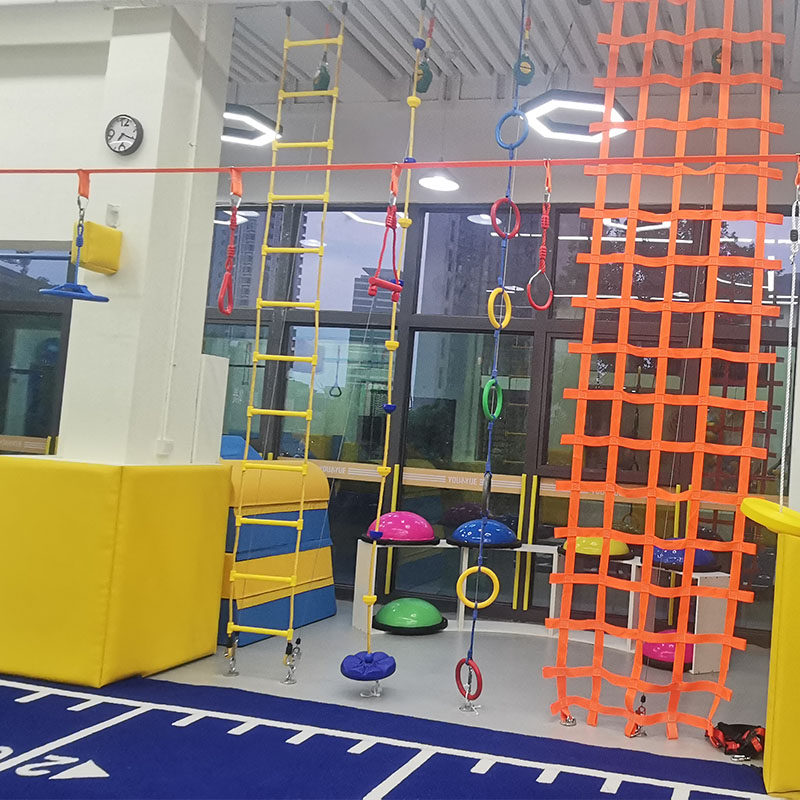 儿童体适能馆定制器材幼儿园体能训练吊环攀爬感统训练器材
