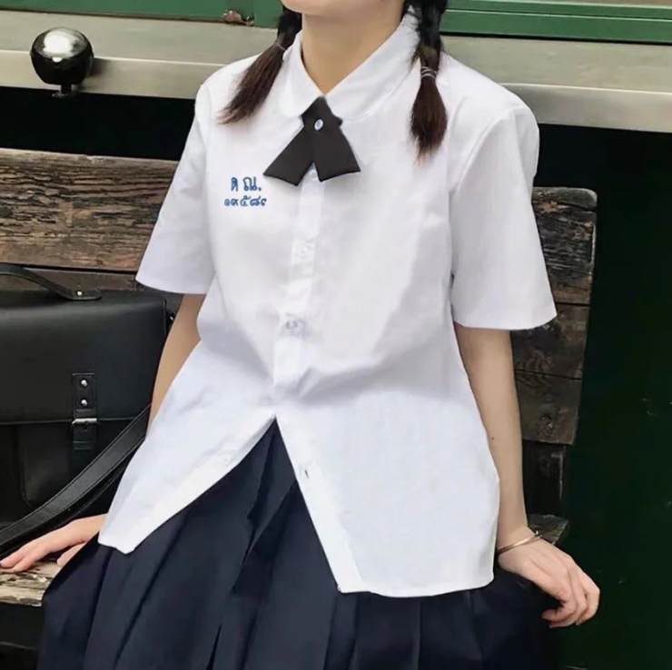 jk制服禁忌女孩小水同款淡紫色短袖泰国校服jk