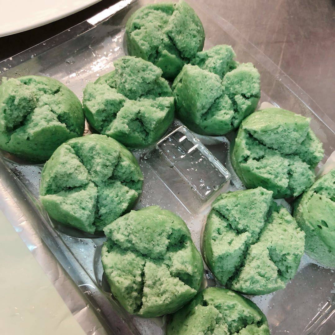 糕点艾草包子馒头早餐面食包装食品qq发糕包点