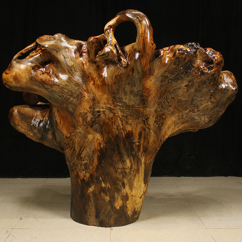 典艺艺阁香樟樟木根抱石根雕椅子整体树根背椅根雕凳子