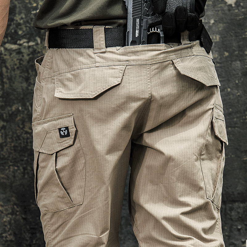 秋冬季宽松弹力作训裤男执政官战术裤户外多口袋军迷作战裤工装裤