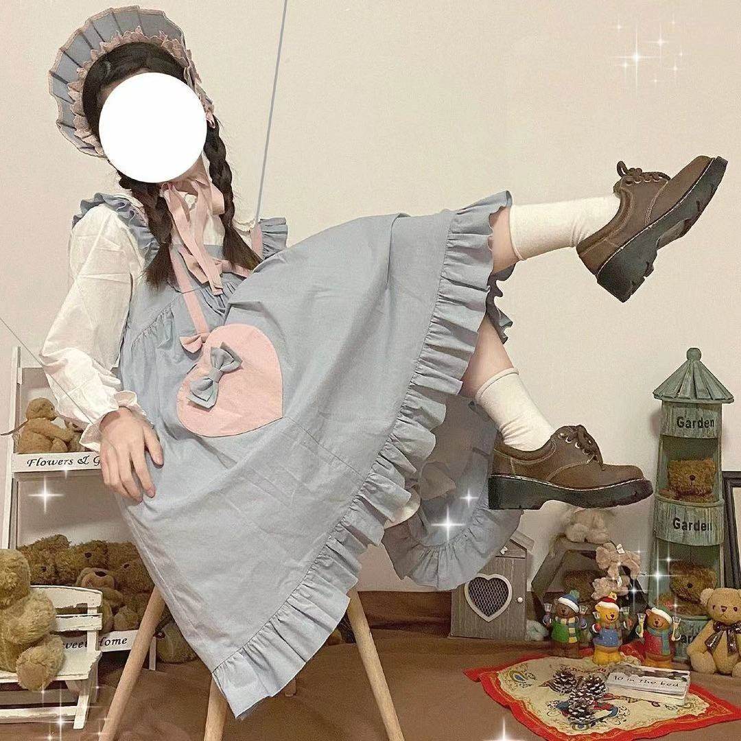 洛丽塔正牌迪士尼夏天日系轻lo裙日常软妹可爱萝莉宽松少女吊带裙